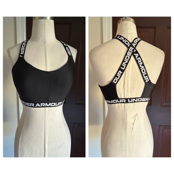 Under Armour black crisscross sports bra Medium - Picture 1 of 5